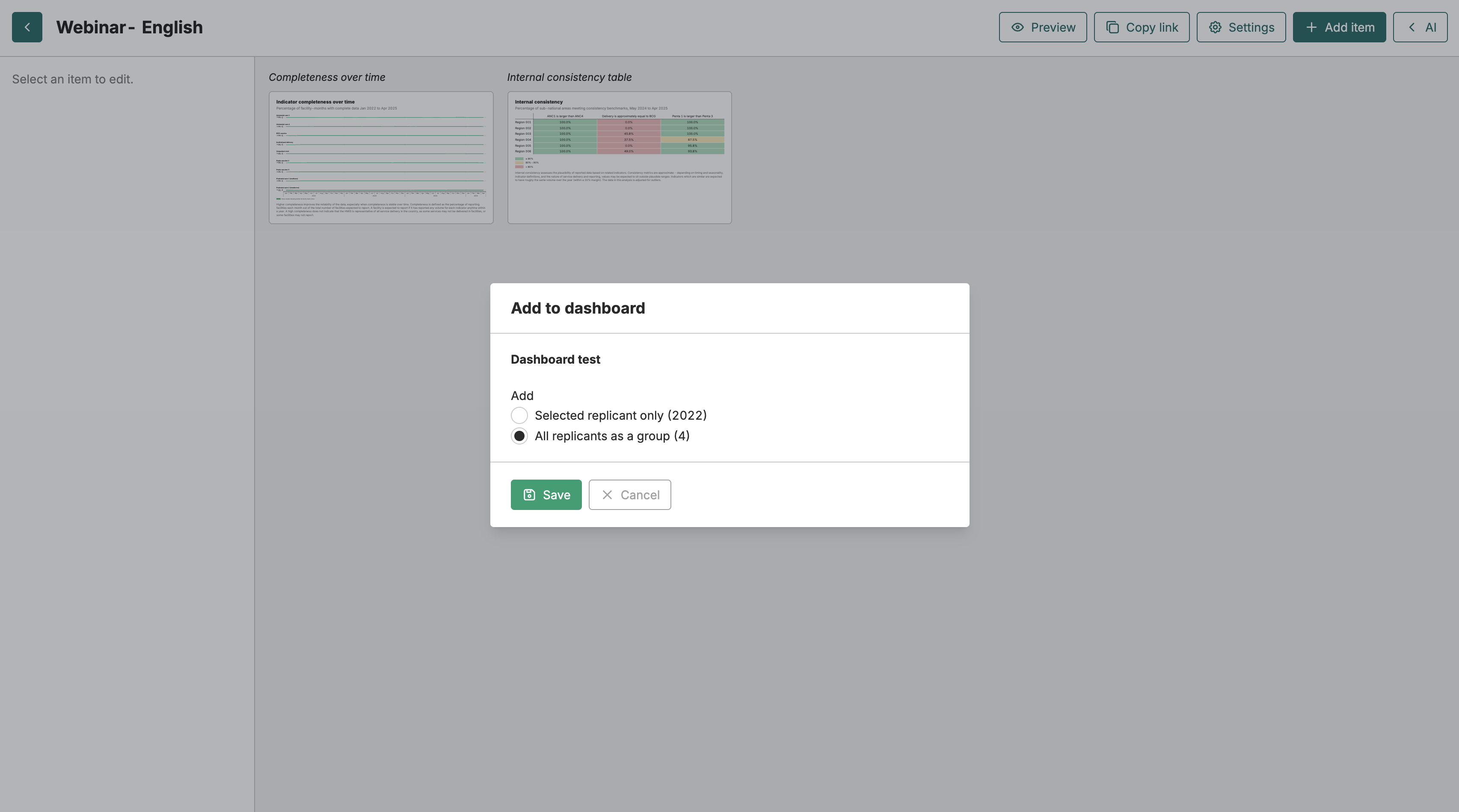 Adding Items