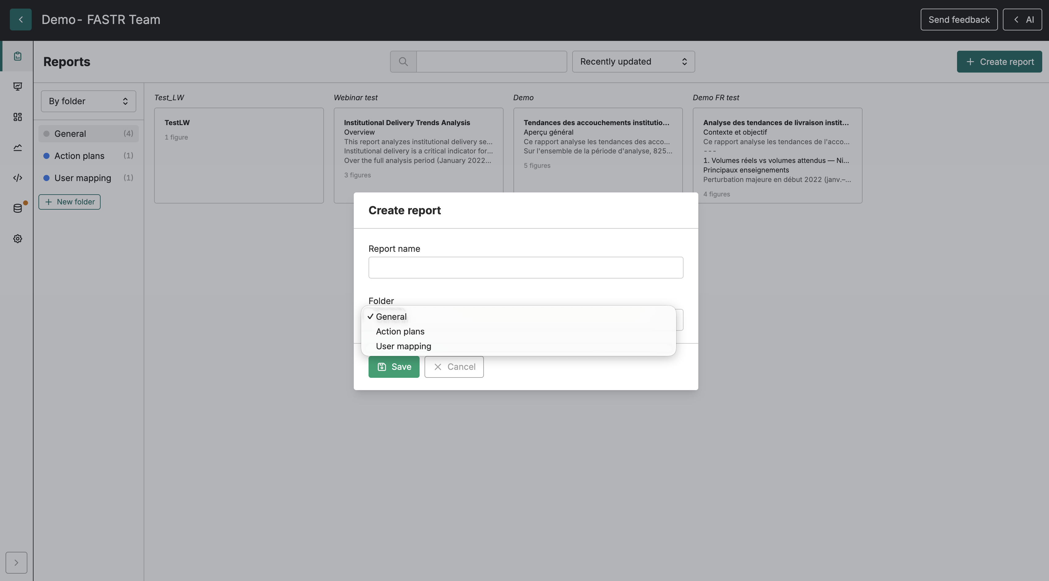 Creating a Report
