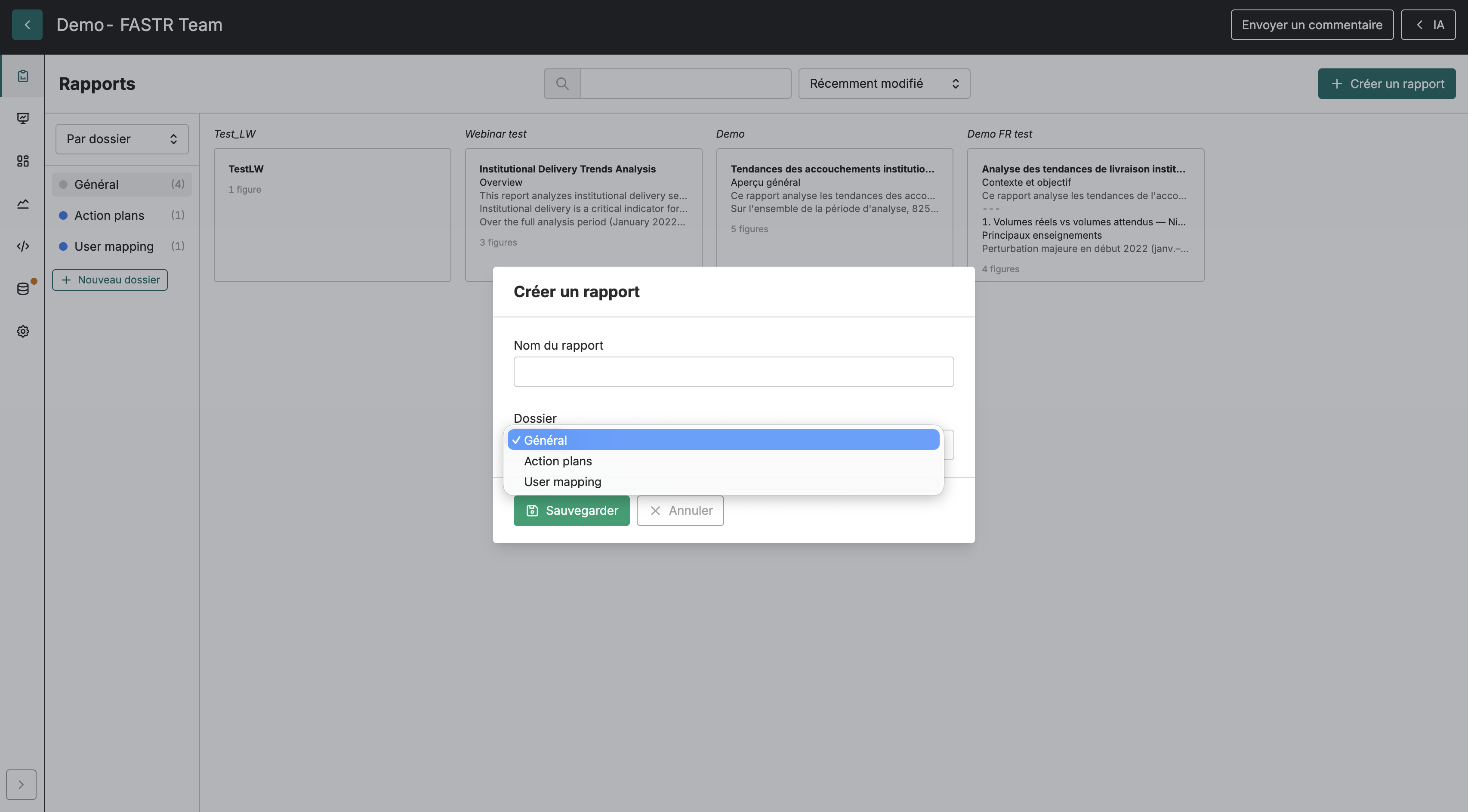 Creating a Report FR