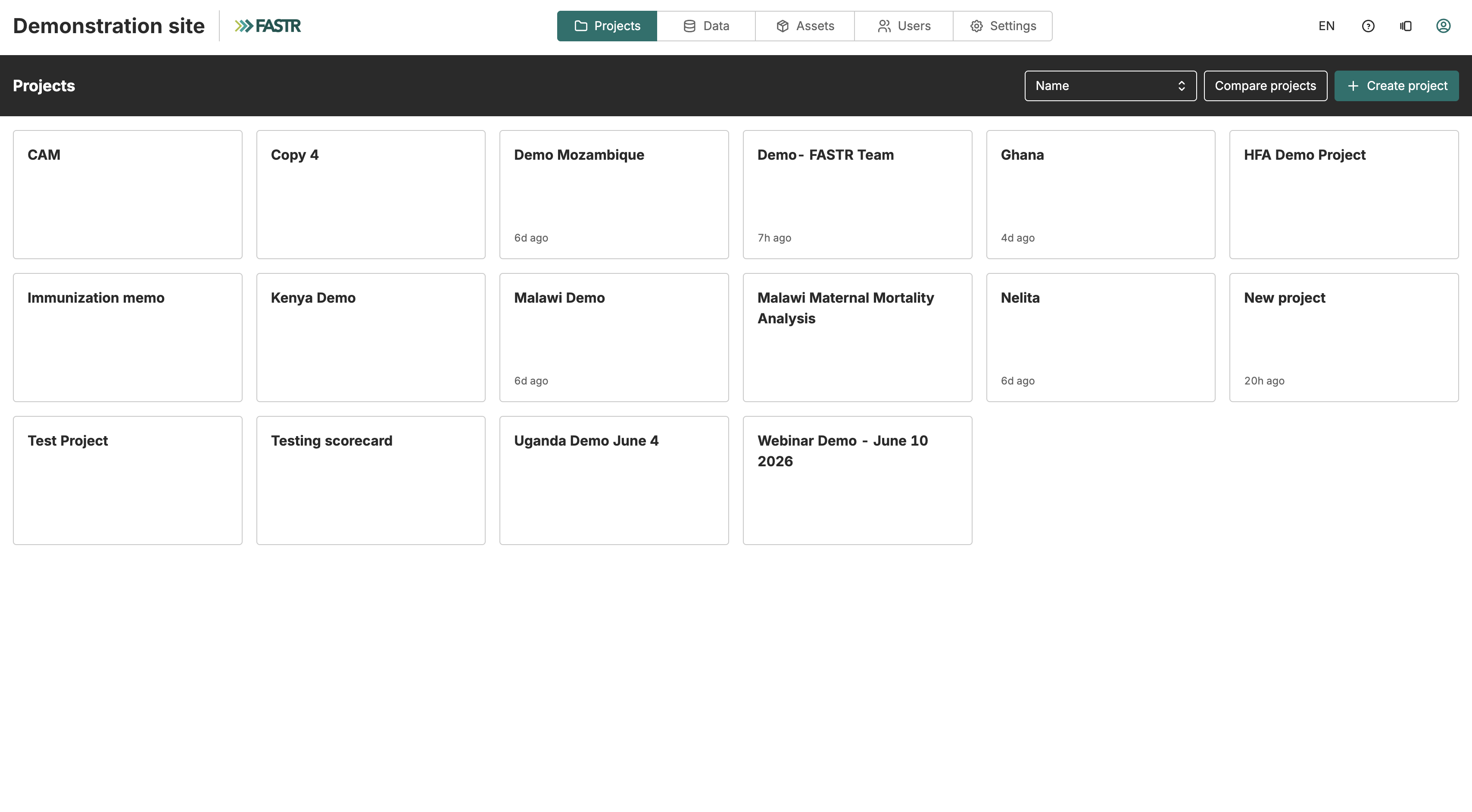 User Guide Projects