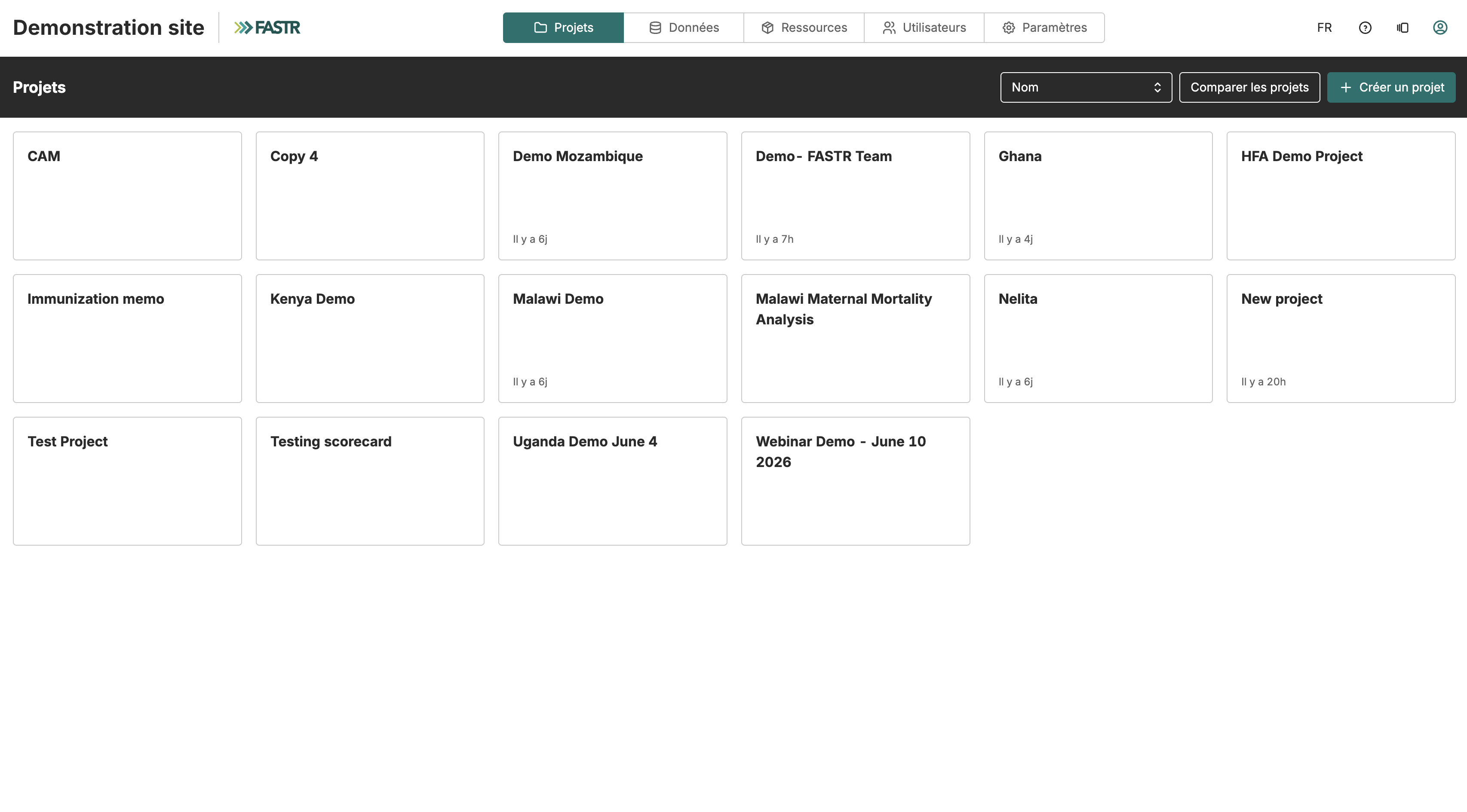 User Guide Projects FR 